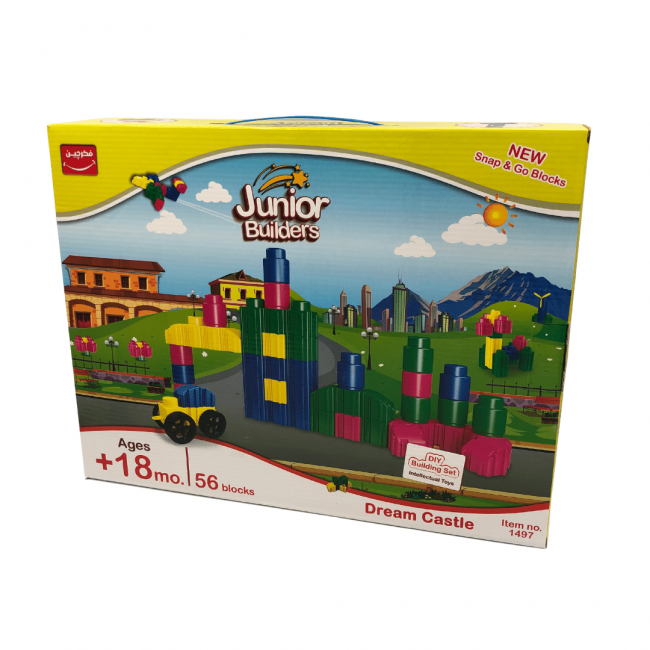 Joc de construit din plastic - 56 PIESE